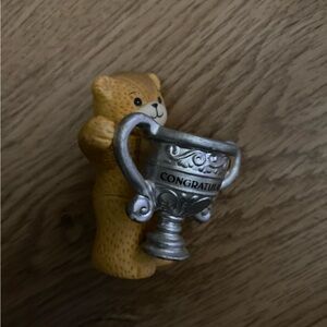 Lucy & Me bear congratulations with trophy